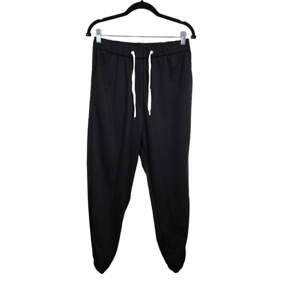 Romwe Women's Drawstring Sweatpants in Black - Size Large